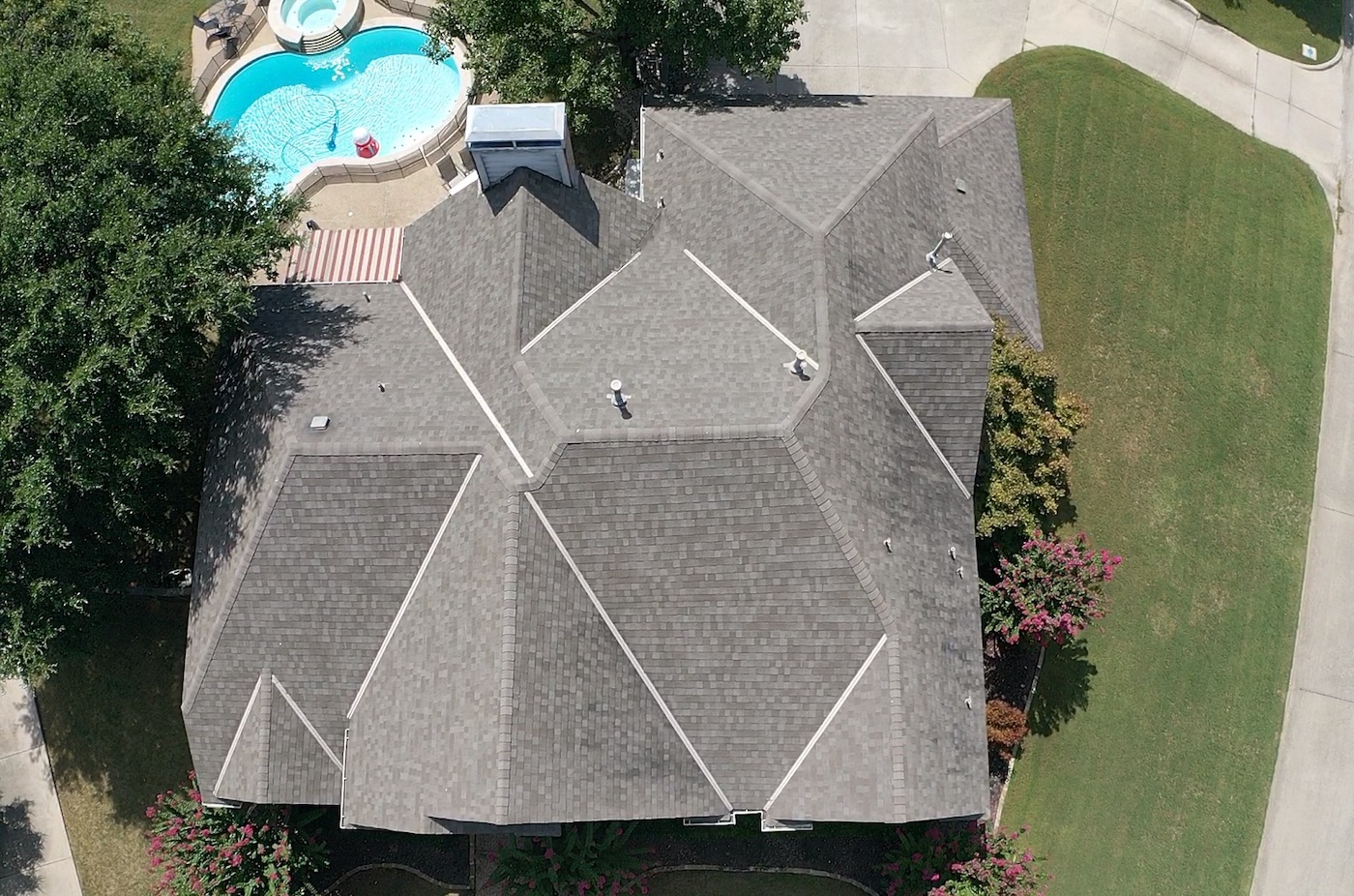 Recently completed Dallas roof replacement