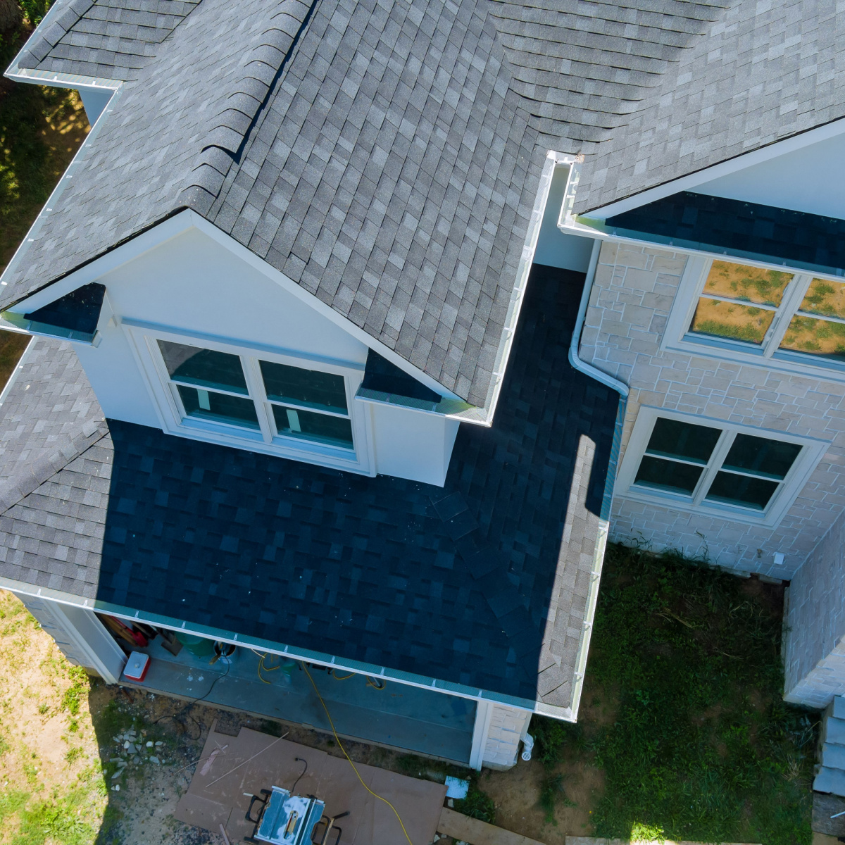 A home with a brand new Dallas roof replacement that will need a regular Dallas roof inspection to ensure that any Dallas roof damage is caught early.